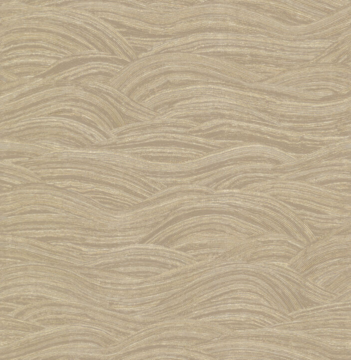 Leith Gold Zen Waves Wallpaper