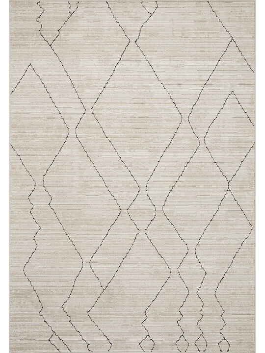 Darby DAR03 Sand/Charcoal 4' x 6' Rug