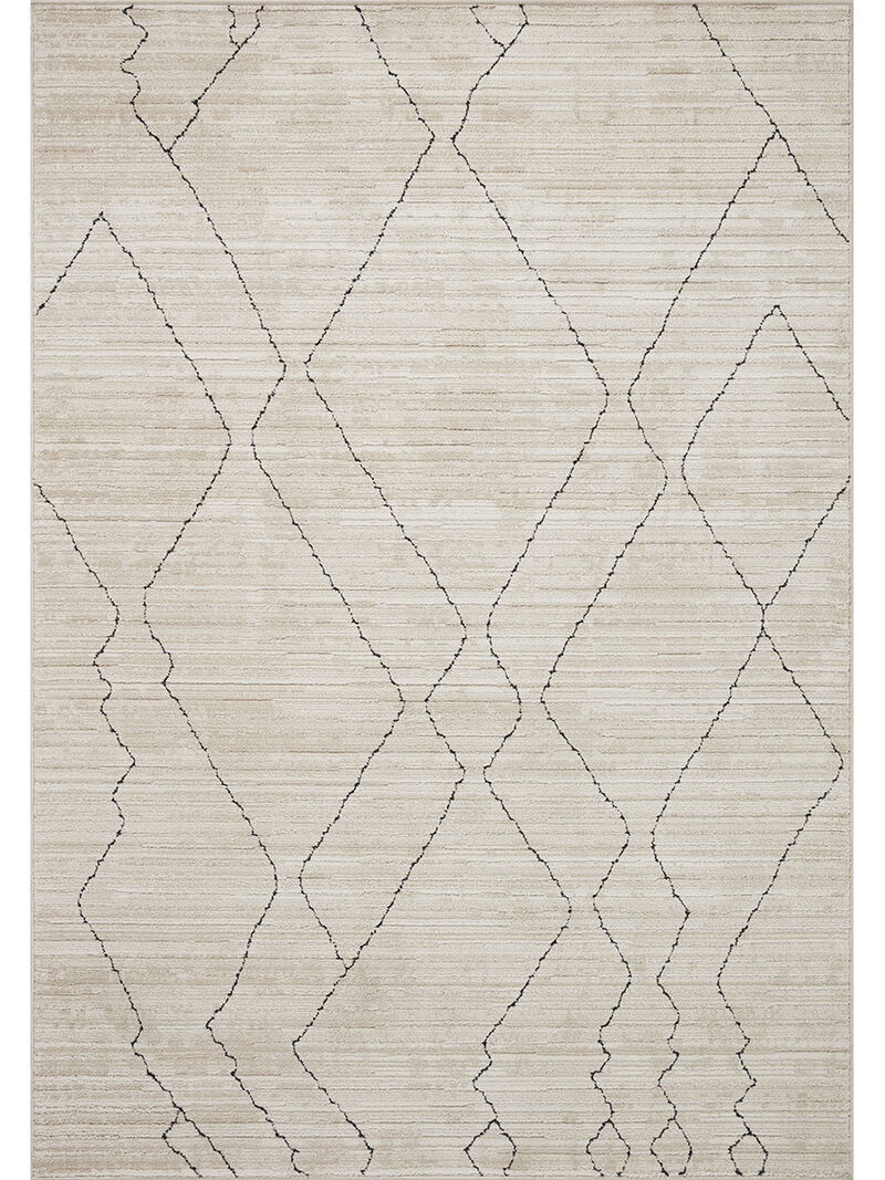 Darby DAR03 Sand/Charcoal 4' x 6' Rug