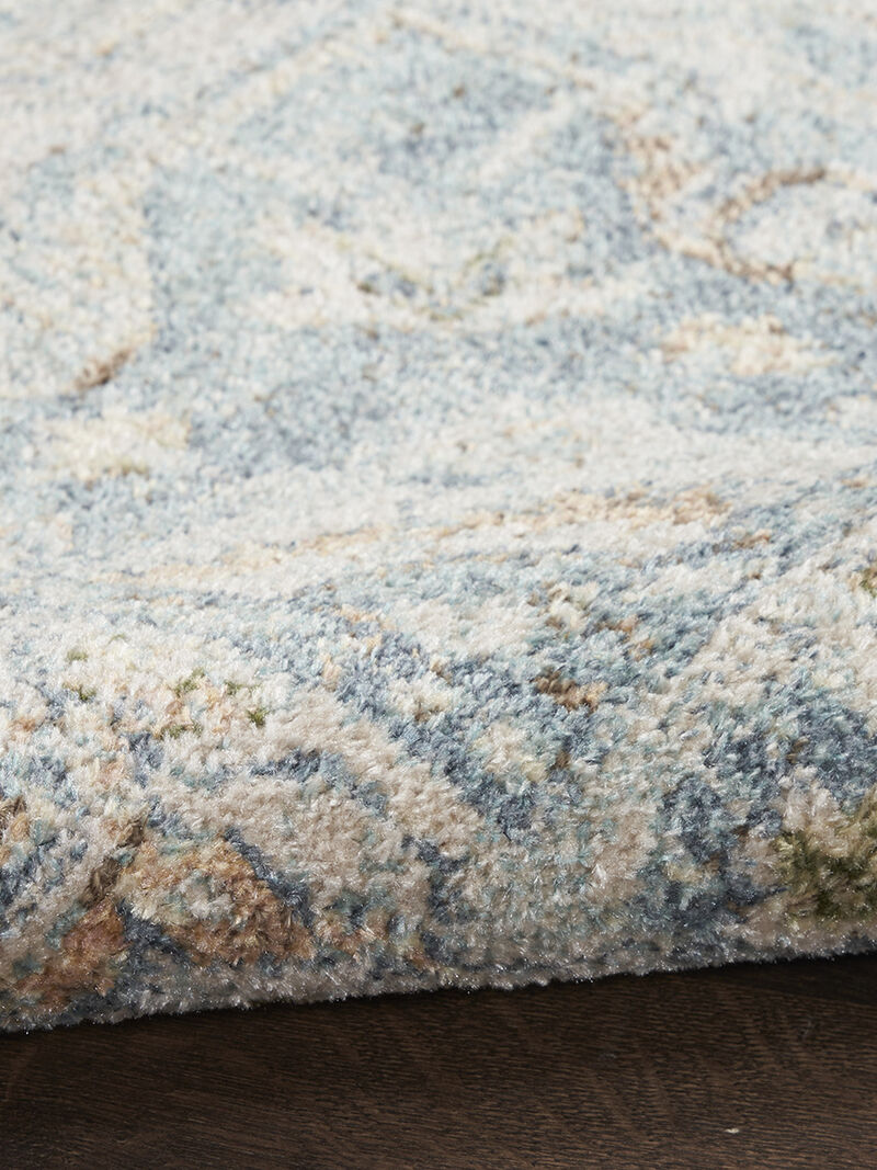 Astra Machine Washable ASW12 Light Blue 3'3" x 5' Rug