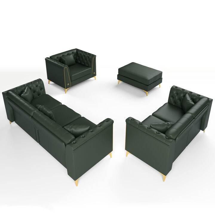 Wotvo Luxury Modular Chesterfield Sofa Set