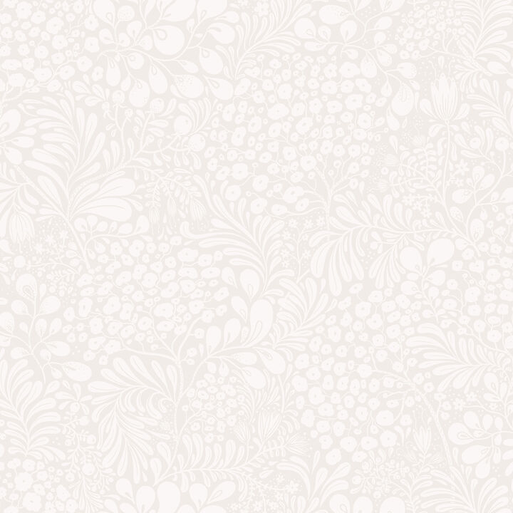 Siv Light Grey Botanical Wallpaper