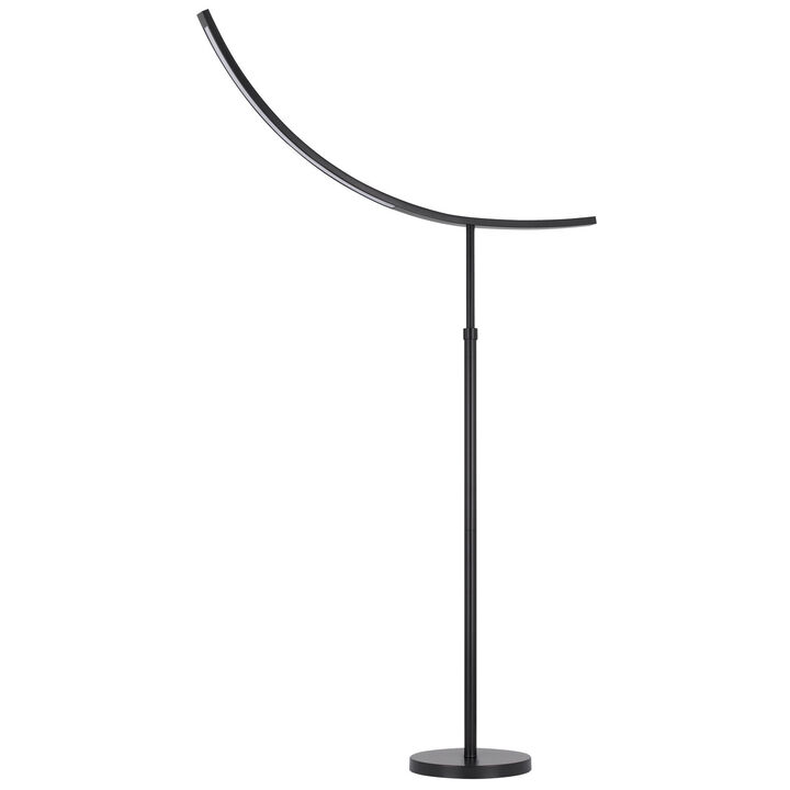 HomeRoots 74" Bronze Adjustable Led Traditional Shaped Floor Lamp