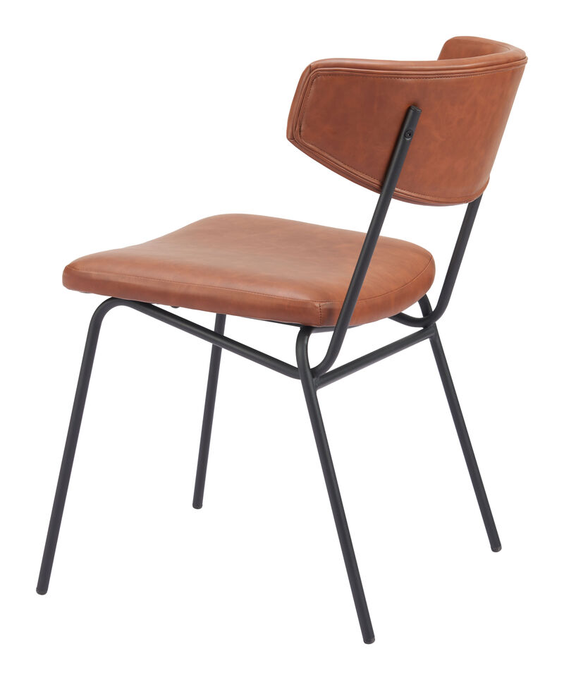 Charon Dining Chair (Set of 2) Vintage Brown image number 6