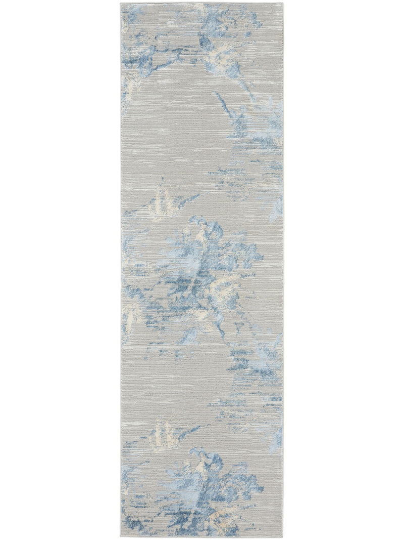 CK005 Enchanting ECH01 Gray/Sky 2'3" x 7'3" Rug image number 0