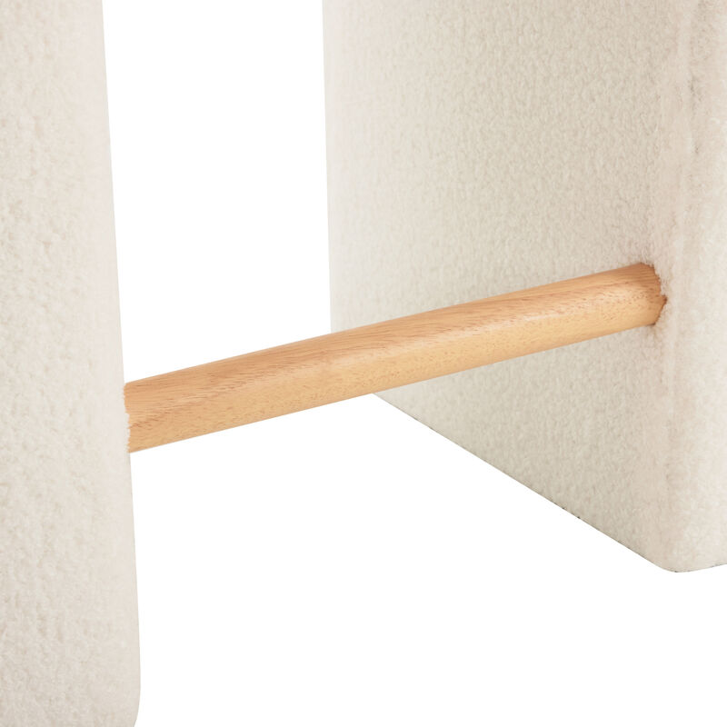 Merax Boucle Stool 2 Pieces Dining Chairs