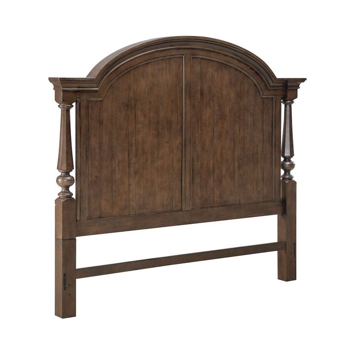 Liberty Furniture Arden Road King Arched Poster Bed Headboard - Satin Cherry
