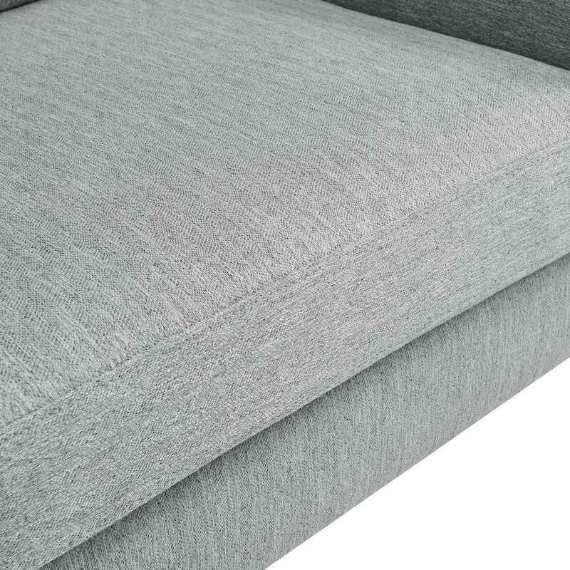 Corland Upholstered Fabric Loveseat Gray