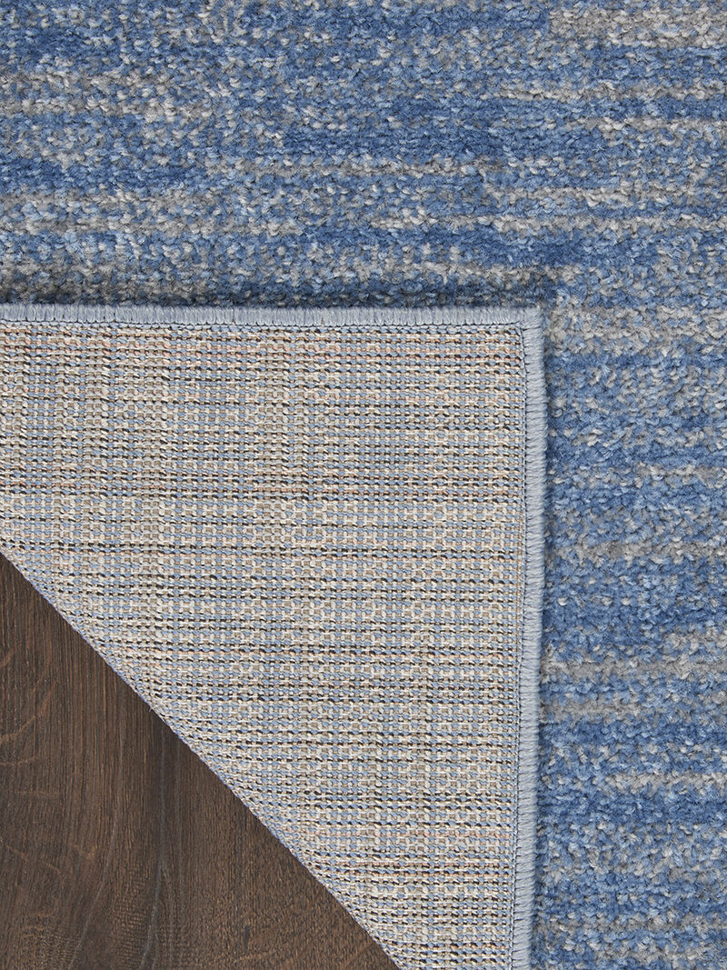 Nourison Essentials NRE01 Blue/Gray 5' x 7' Rug image number 2