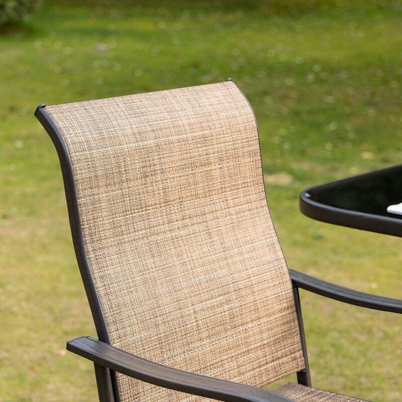 2-Piece Swivel Bar Stool Set For Outdoor Bar Seating