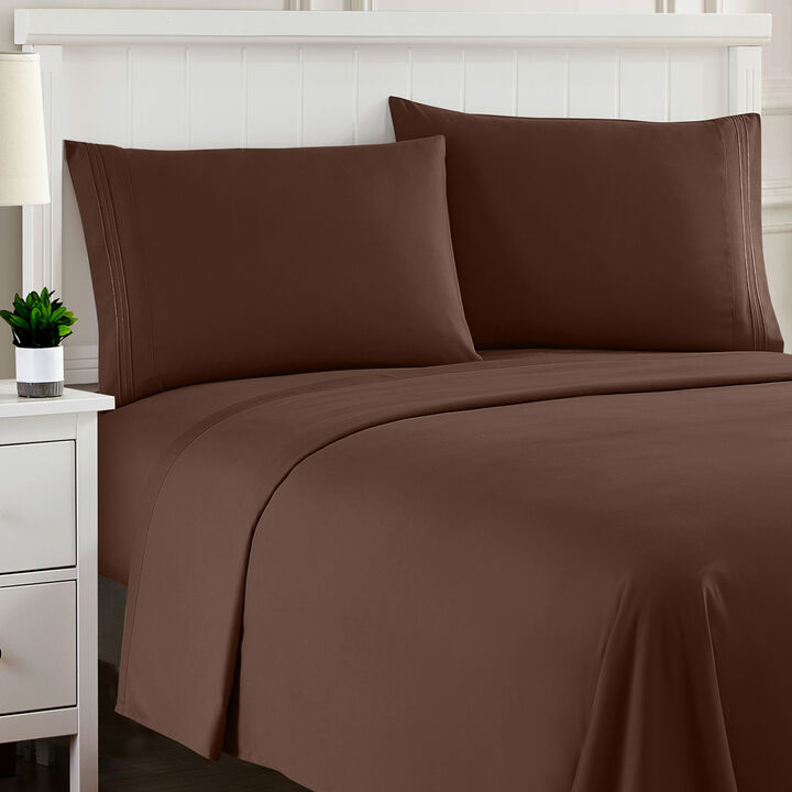 Ultra Soft 1800 Series Double Brushed Microfiber Sheet Set