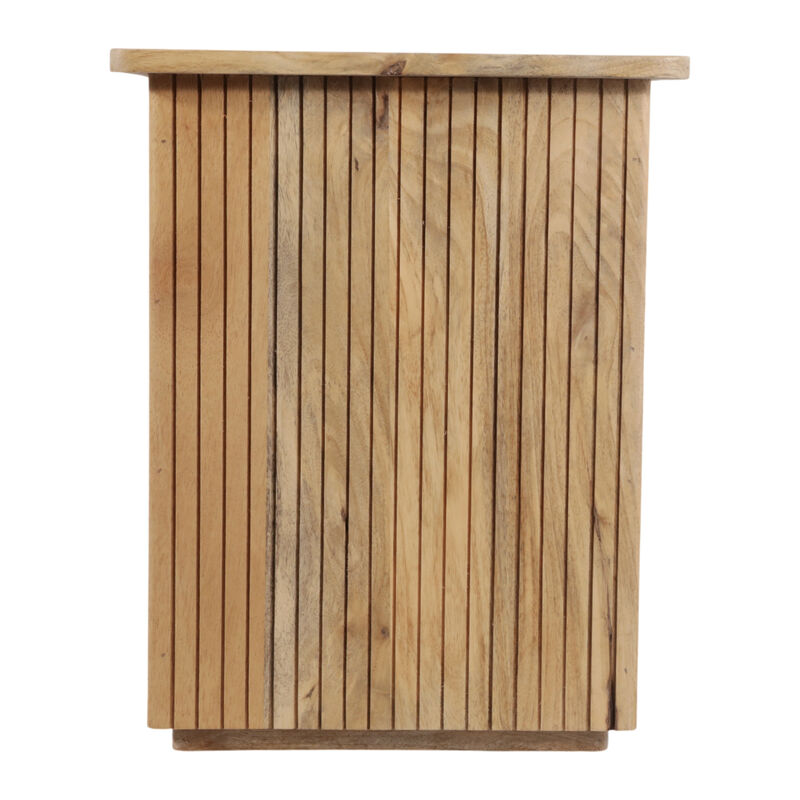 20" Square Ribbed Accent Table image number 3