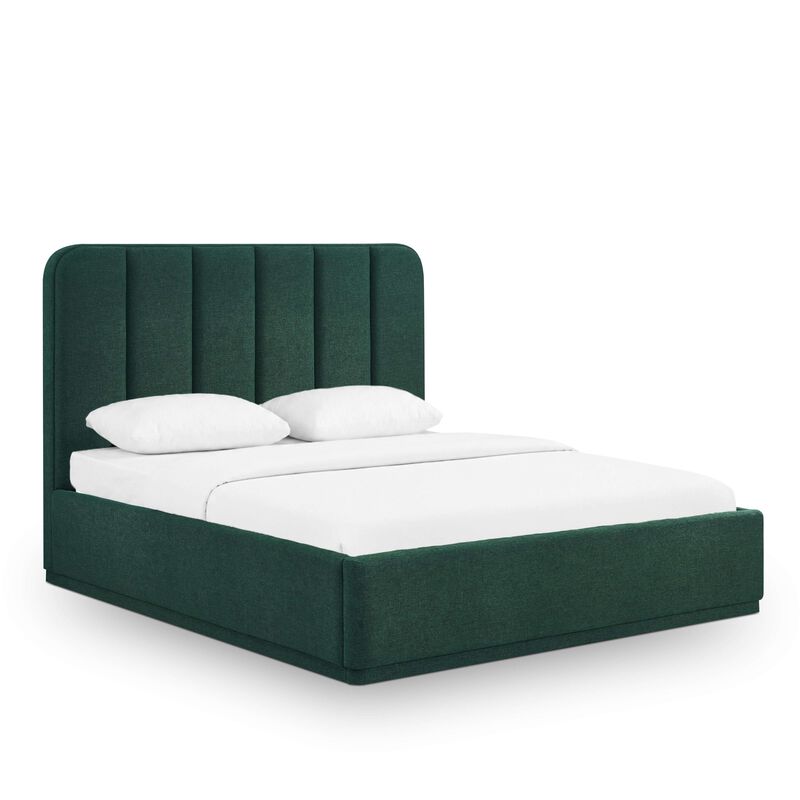 Parker Green Performance Velvet King Bed image number 4