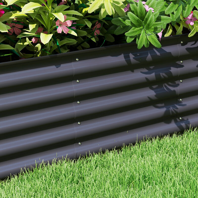 Hivvago Raised Metal Garden Bed with Safety Edges image number 7