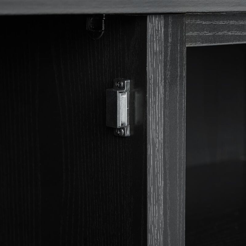 Crosley Furniture Camden Low Profile Fireplace TV Stand For 65+ Inch TV