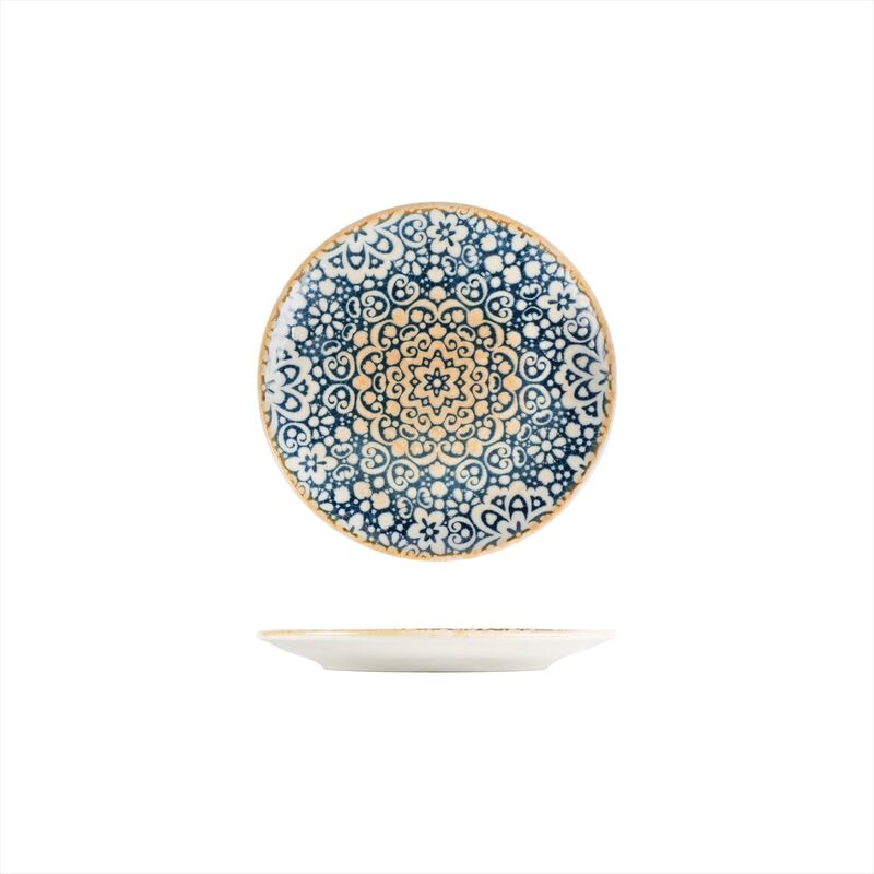 Alhambra dia.7.5" Round Decorated Porcelain Plate (Set of 4)