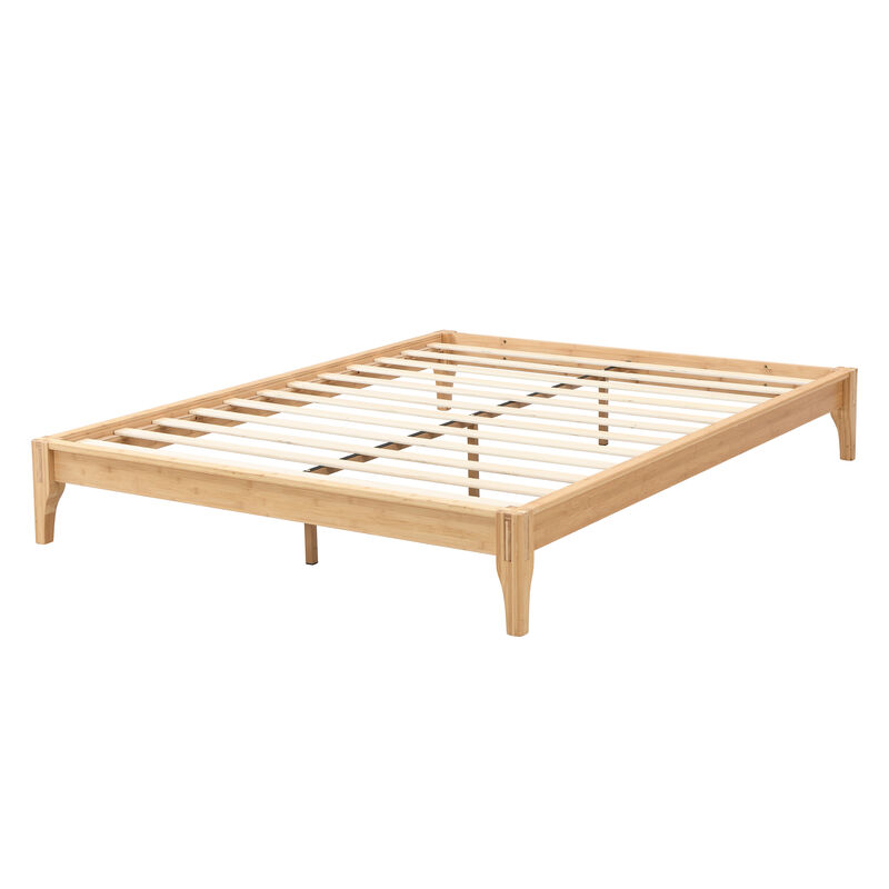 Merax  Solid Dry Bamboo Wood Platform Bed