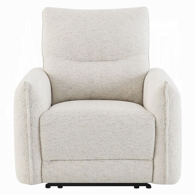 Lali Zero Gravity Power Motion Recliner Chair, USB Port, Cream Chenille image number 2