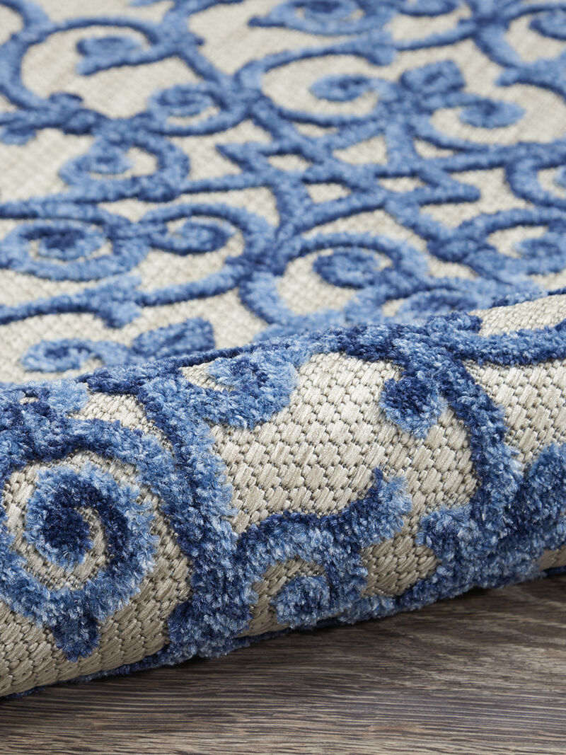 Aloha ALH21 Gray/Blue 3'6" x 5'6" Rug