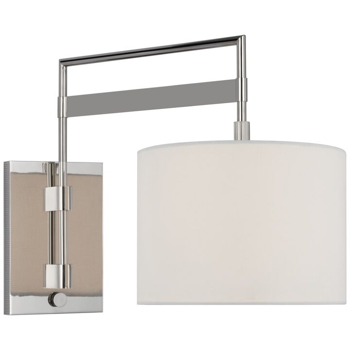 Gael Medium Articulating Wall Light in Polished Nickel