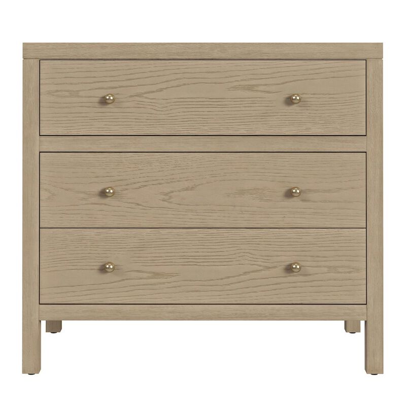Butler Specialty Nora 34 in. W Wood 3 Drawer Chest, Light Brown image number 2