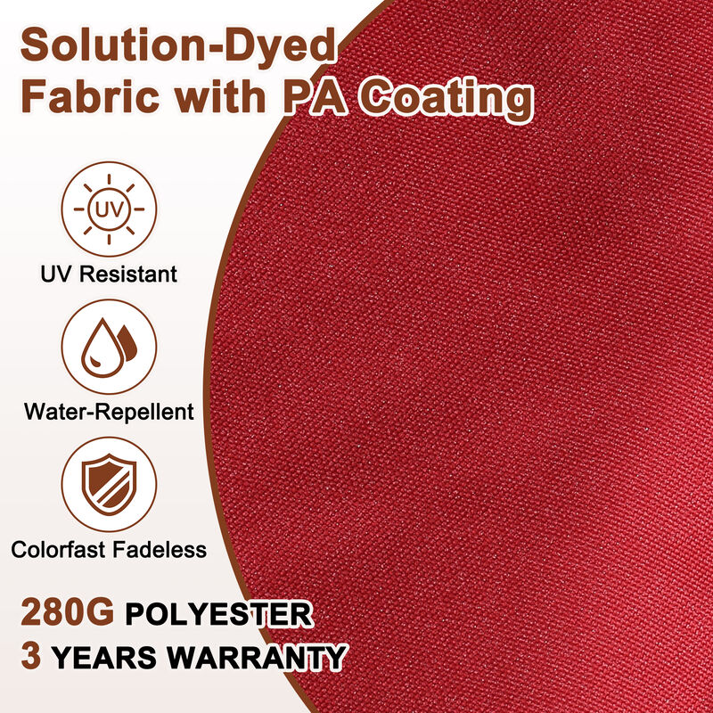 MONDAWE 10 x 10 ft Cantilever Patio Umbrella with Weighted Based Navy