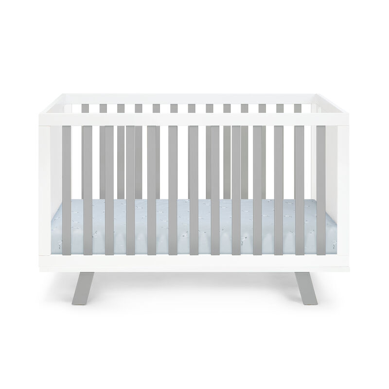 Suite Bebe Livia 3-in-1 Convertible Crib White/Gray