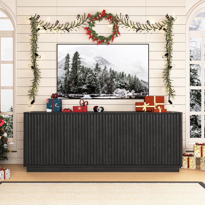 Kiple  Modern Fluted Sideboard Buffet Cabinet image number 8