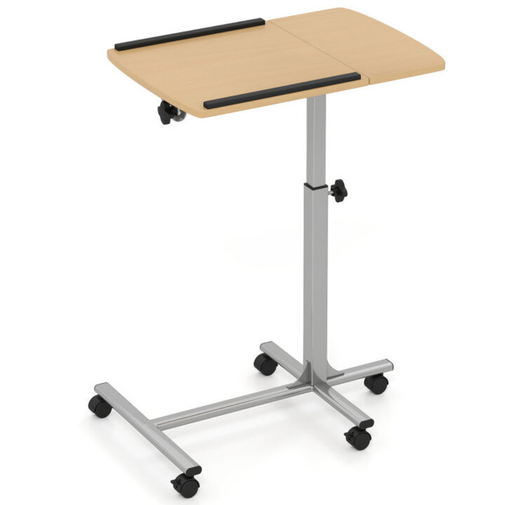 Height and Angle Adjustable Rolling Laptop Desk