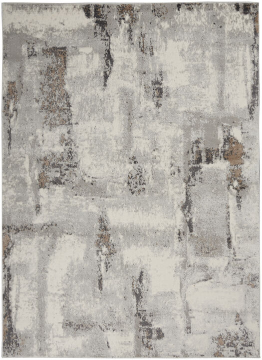 HomeRoots Abstract Non Skid Area Rug