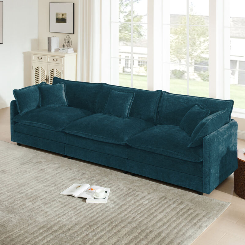 Ninad Mid‑Century Modern 3‑Seater Modular Sofa image number 2