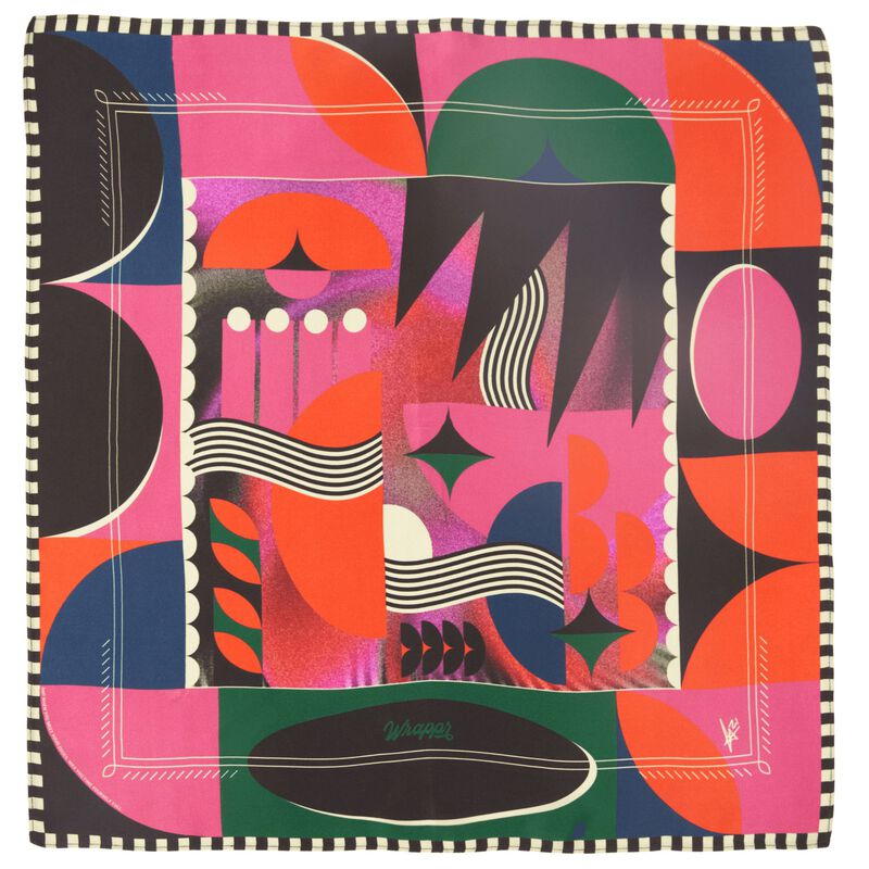 Chalice | 18" Mulberry Silk Furoshiki Wrap by Essery Waller image number 0
