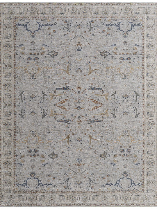 Pasha 39M4F 7'10" x 10'3" Ivory/Blue/Taupe Rug