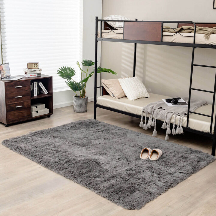5 x 7 Feet Modern Rectangular Soft Shag Area Rug for Living Room Bedroom