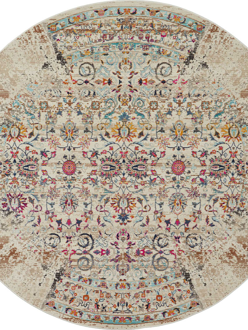 Vintage Kashan VKA02 Ivory 4'6" x 6'6" Rug