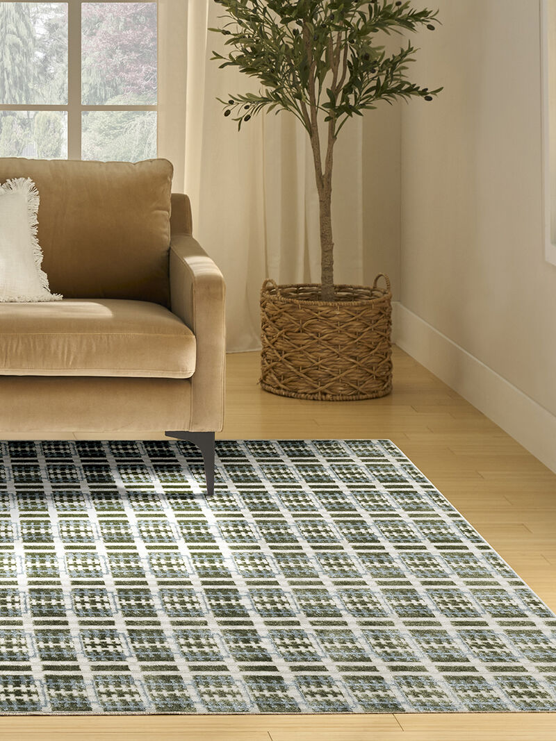 Nordic NRC08 Blue/Green 8' x 10' Rug