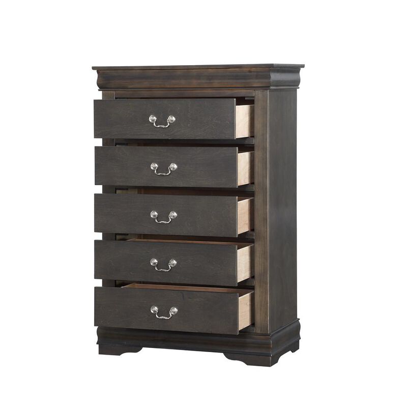 Acme Furniture Louis Philippe Chest, Dark Gray  (26796)