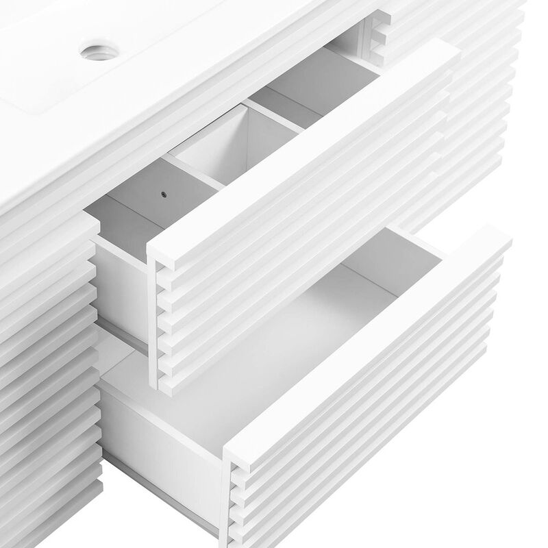 Render 48" Wall-Mount Bathroom Vanity image number 7