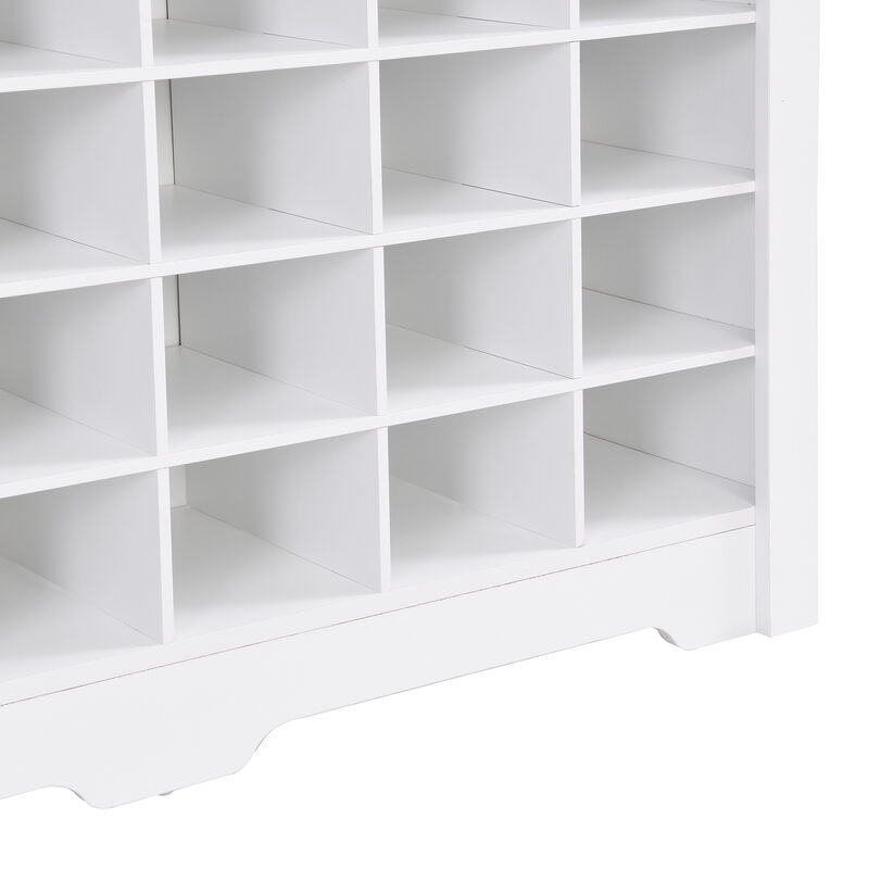 Merax Sleek Design Cubby Console Shoe Cabinet