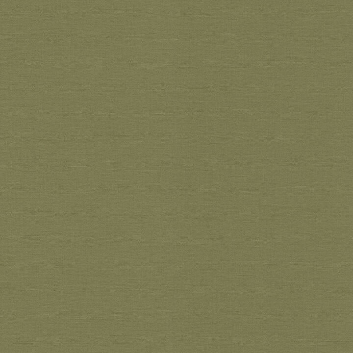 Umi Green Faux Linen Wallpaper