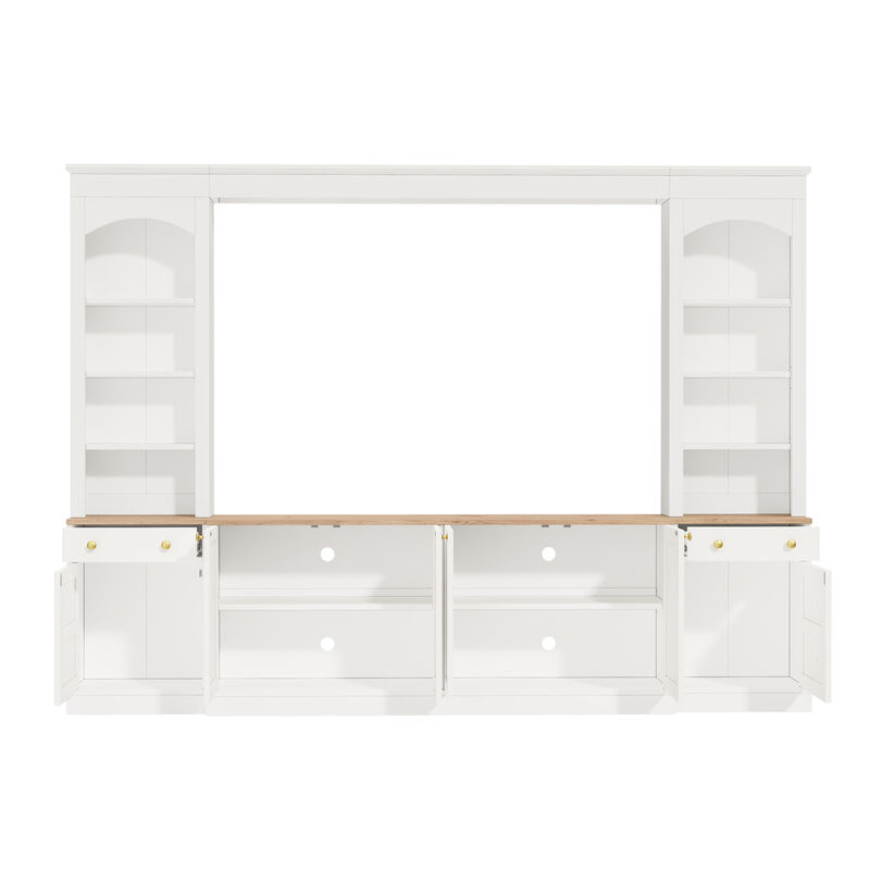 Raksux TV Stand Entertainment Center Wall image number 7