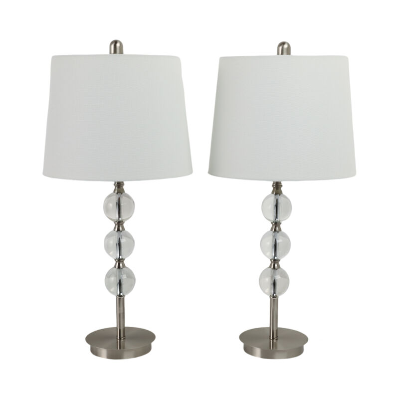 S/2 Crystal 27" Table Lamps image number 0