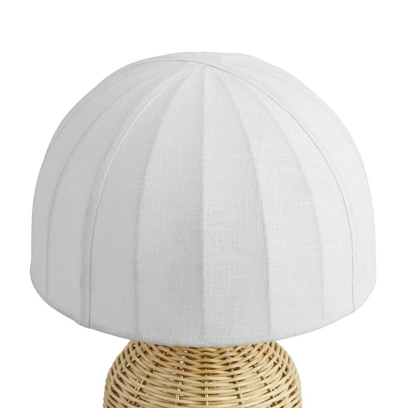 Santo Rattan Table Lamp With Dome Shade image number 4