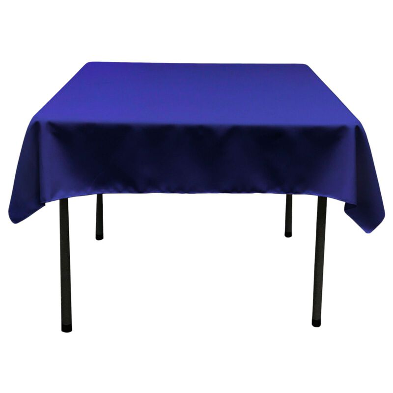 58-Inch Square Polyester Poplin Tablecloth for Dining and Kitchen Tables image number 0