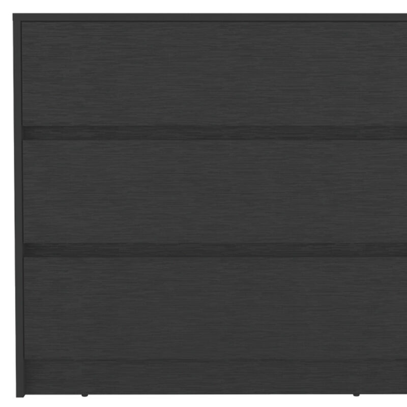 HomeRoots 33" Black Three Drawer Dresser image number 3