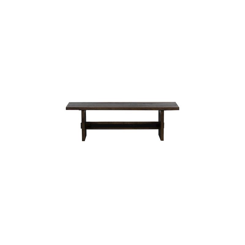 Porter Designs Udo Solid Wood Dining Bench, Black image number 5