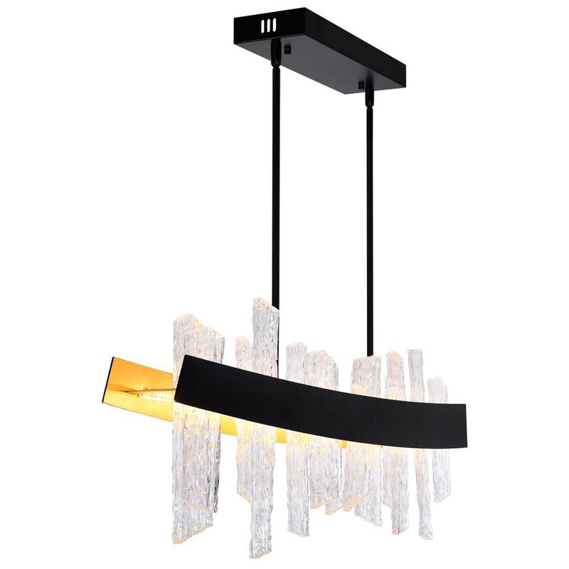 CWI Lighting Guadiana 39 in LED Black Chandelier