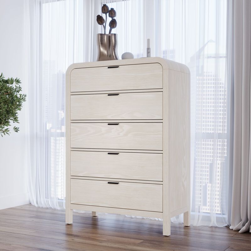 Drake Five Drawer Chest in Sugar