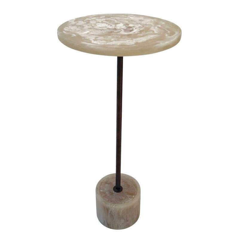 Carolina Chair & Table Solace Pedestal Table - Antique Copper