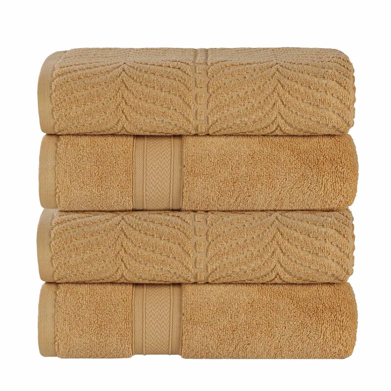 Plush Zero Twist Cotton Bath Towels Set of 4 for Bathroom Use image number 0